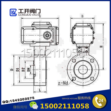 Q971F電動對夾式球閥結(jié)構(gòu)圖 Q971F電動對夾式球閥結(jié)構(gòu)圖