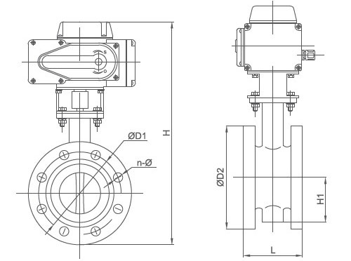 IP68防水型電動蝶閥結(jié)構(gòu)尺寸 IP68防水型電動蝶閥結(jié)構(gòu)尺寸